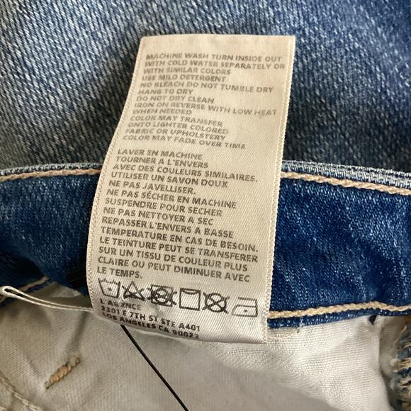 L’Agence Tati High Rise Cropped Bootcut Jeans Hayward Medium Wash 25 - Picture 9 of 9